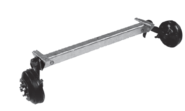 Torsionsachse mit Bremse LK 4x100 1000KG