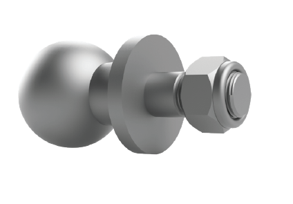 Anhängerkupplung mit Mutter