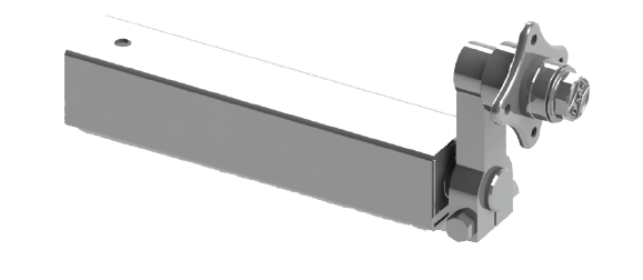Torsionsachse ohne Bremse LK 4x100 1000 kg (einseitig)
